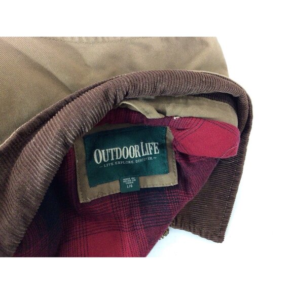 Outdoor Life Brown Jacket Canvas Chore Coat Mens Large - Picture 4 of 8